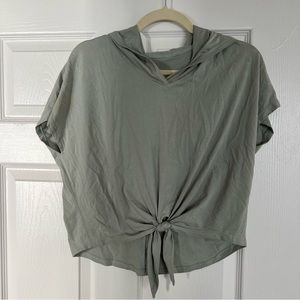 Lululemon Lightweight Hooded Tshirt with Tie